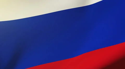 Russia flag waving in the wind. Looping sun rises style.  Animation loop Stock Footage 47980915