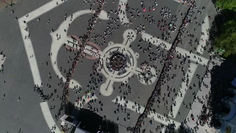 In Russia, flash mob Stock Footage 142822828