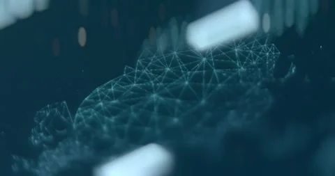 Russia hit by cyber attacks, digital world map Stock Footage 310804013