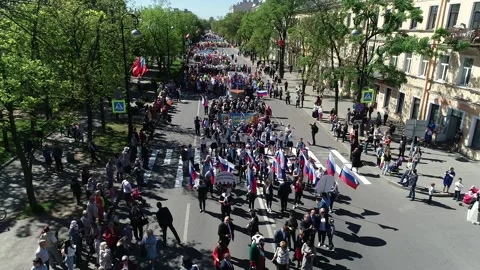 In Russia, a holiday. Stock Footage