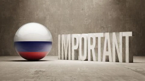 Russia. Important  Concept. Stock Illustration