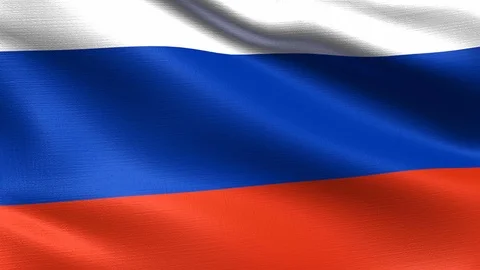 Russia Looping Flag 4K Stock Footage 108065547