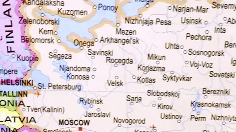 Russia map, Europe map Stock Footage 336177548