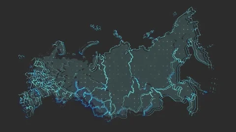 Russia map Stock Footage 169458278