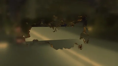 Russia Map Stock Footage 277899058