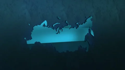 Russia Map Stock Footage 277899946