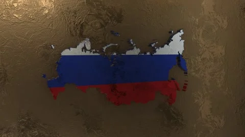 Russia Map Stock Footage 277926183
