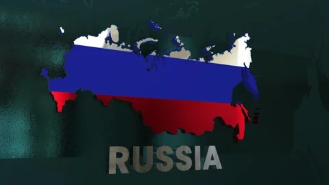 Russia Map Stock Footage 279761998