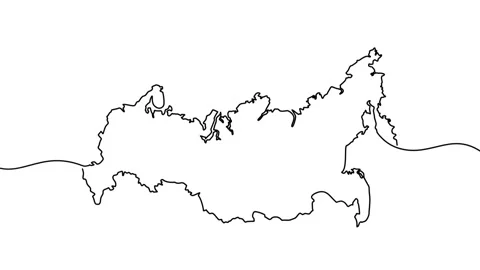 Russia map Stock Footage 315141383