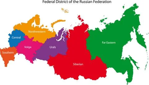 Russia map Stock Illustration