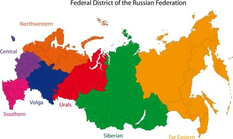Russia map Stock Illustration