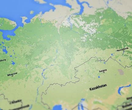 Russia map Stock Illustration