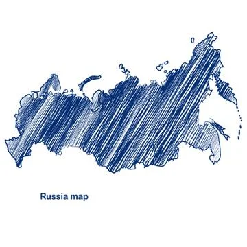 Russia map Stock Illustration