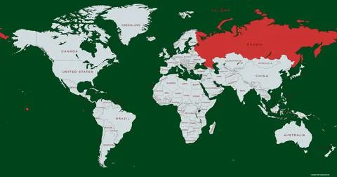 Russia map Stock Illustration