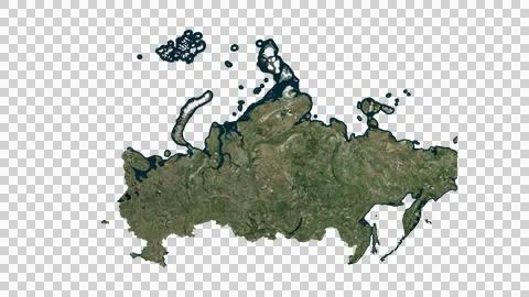 Russia Map Stock Illustration