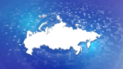 Russia Map Intro Stock Footage 247911926