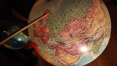 Russia Map Pointer Stockbeeldmateriaal 333287025