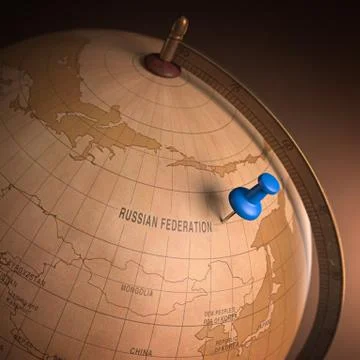 Russia Marked Stock Illustration