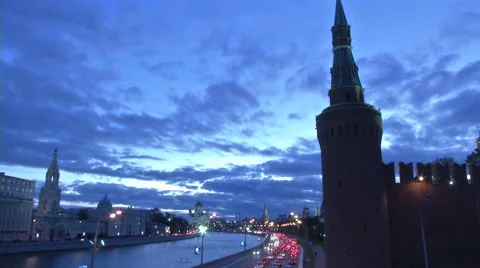 RUSSIA  MOSCOW building Stock Footage 45448824