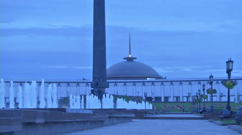 RUSSIA  MOSCOW monument Stock Footage 45500605