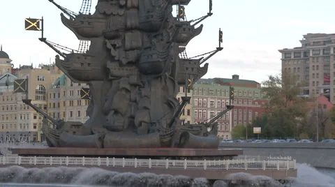 RUSSIA  MOSCOW monument Stock Footage 45542825