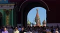 Russia, Moscow. Red Square, St. Basil's Cathedral and Kremlin. 4k or 4k+ Resolution