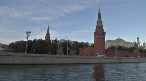 RUSSIA  MOSCOW river Stock Footage 45540138