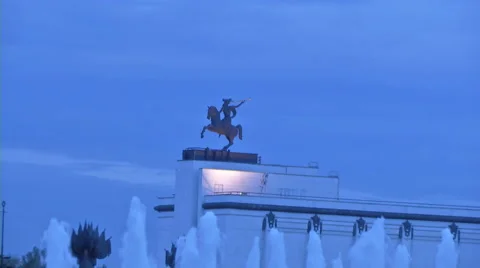 RUSSIA  MOSCOW  statue Stock Footage 45511108