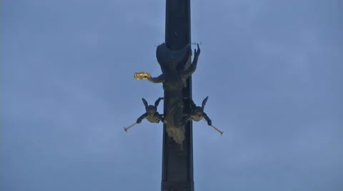 RUSSIA  MOSCOW -statue Stock Footage 45513417