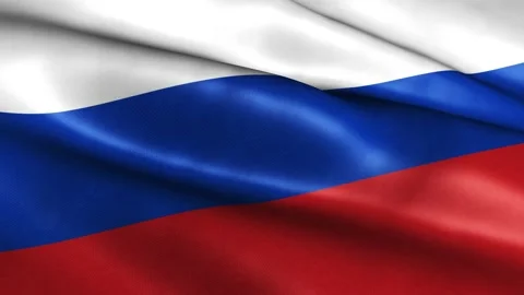 Animated Russia flag, Country flag of