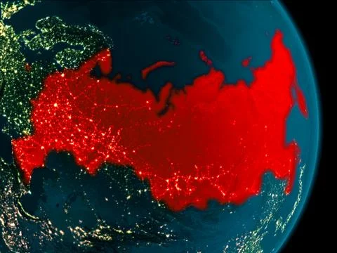 Russia at night イラスト素材