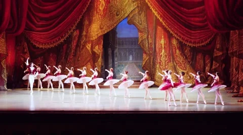 Russia, Novosibirsk, 30 may 2015. Performance of opera and ballet theatre Stock Footage