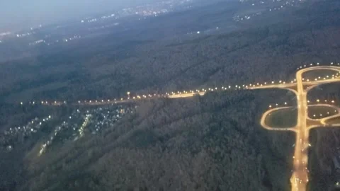 Russia. The plane is landing Stock Footage 254460912