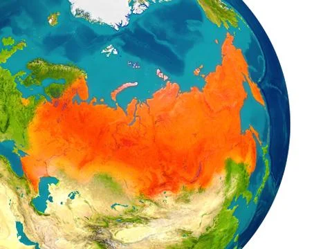 Russia on planet イラスト素材