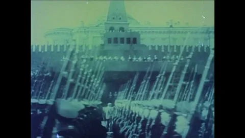 As Russia rises in the Cold War, the Air Force designs new planes to combat the Stock Footage 101397965
