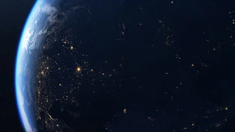 Russia seen from space Vídeo Stock 97555937