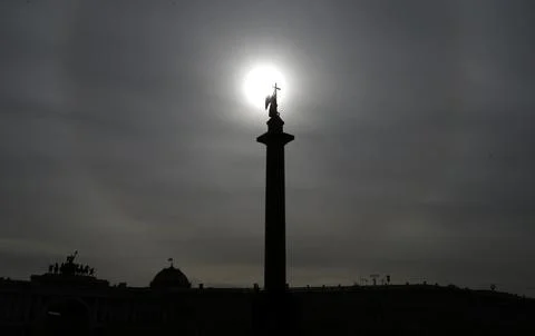 Russia Solar Eclipse - Mar 2015 Fotos Stock