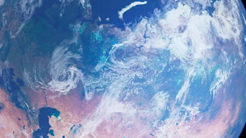 Russia From Space. View from Space Orbit. Planet Earth. Globe Video stock 327968427