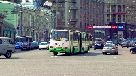 Russia traffic Stock Footage 665310