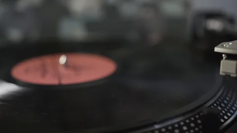 RUSSIA, TULA - May 7, 2019:Classical relaxing music played in gramophone at home Stock Footage 129173932