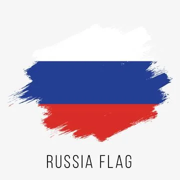 Russia Vector Flag. Russia Flag for Independence Day Stock Illustration