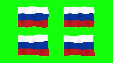 Russia Waving Flag 2D Animation On Green Stock Video Pond5   Russia Waving Flag 2d Animation Footage 227318092 Iconl 