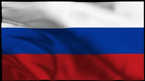 Russia Wavy Flag Animation | Eastern Europe Stock Footage 304712270