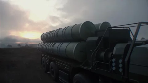 Russian air defense system. 4k animation. Stock Footage 313506014