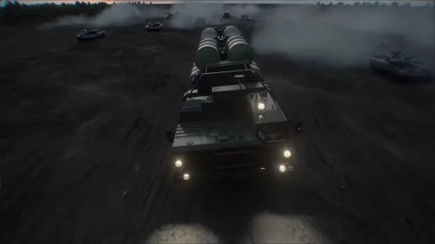 Russian air defense system. 4k animation. Stock Footage 313506018