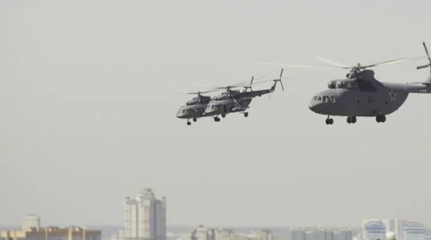 Russian Airforces show Stock Footage 50366835