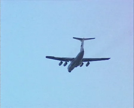 Russian airplane il-76 스톡 동영상 8562529