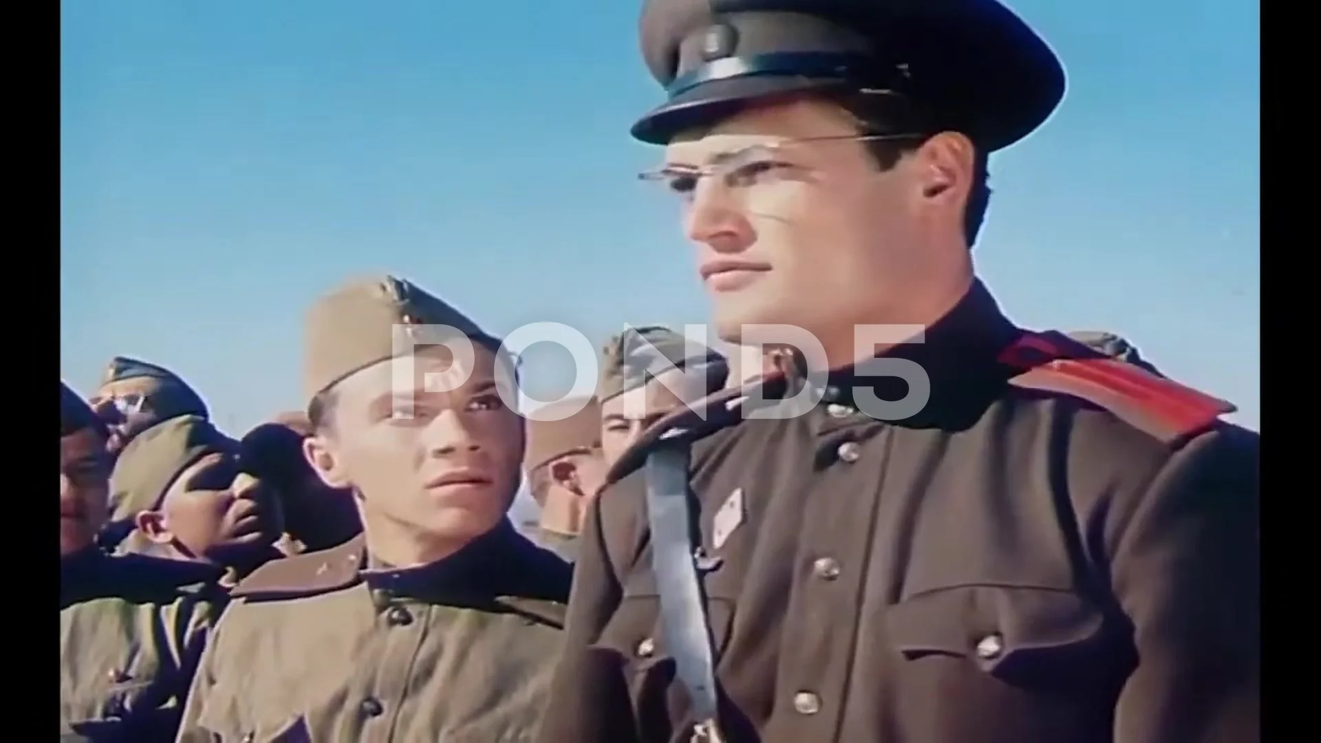 Russian Army - Archive video of the officer and Red Army soldiers