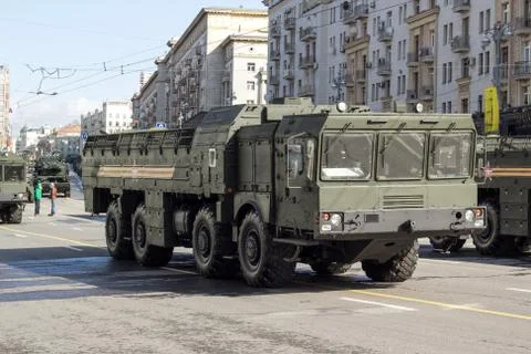 Russian army parade Stock Photos
