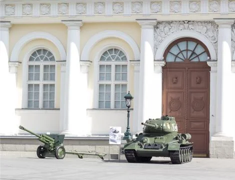 Russian army parade Stock Photos